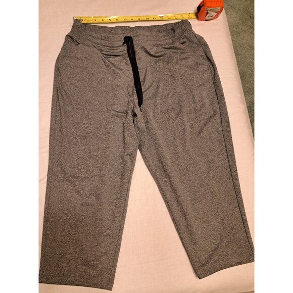 Tek Gear Women’s Xl On The Go Mid Rise Capri Grey Stretch Pants RN#73277 - Picture 2 of 7
